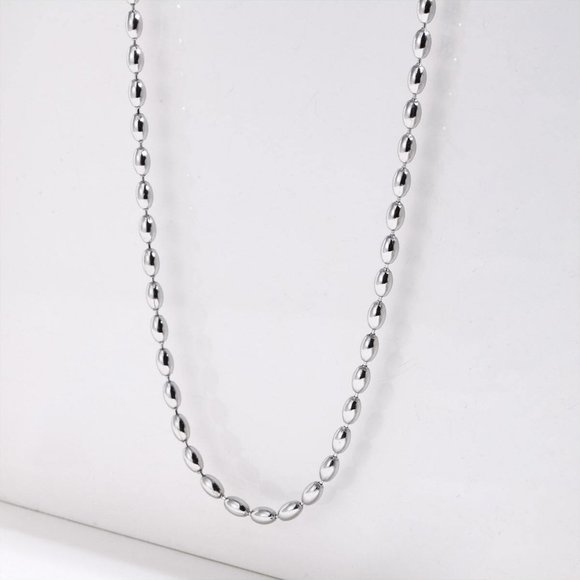 Stainless Steel Silver Color Chain Necklace. Gold Chain Necklace - Picture 2 of 4